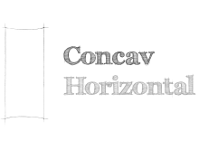 concav horizontal